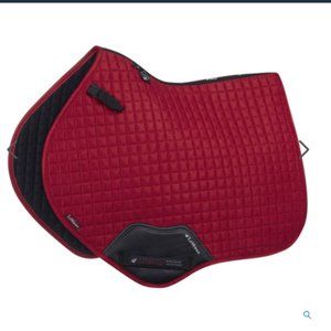 LeMieux Prosport - Suede Close Contact Square - Chilli Red - S/M - saddle pad